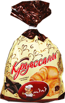 Круассаны с шоколадной начинкой